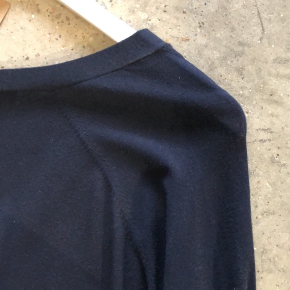 Weekend MaxMara Sottile Dark Blue Viscose-Blend Cardigan - Picture 5 of 10